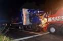 VU LKW umgestuerzt Feldkassel Industriestr Robert Boschstr P354